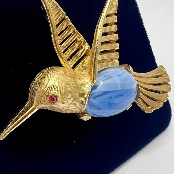 Napier Hummingbird Brooch-Vintage - Picture 2 of 7